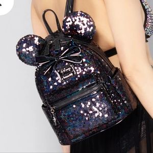 Disney Celestial Dreams Black Sequin Backpack Loungefly LASR